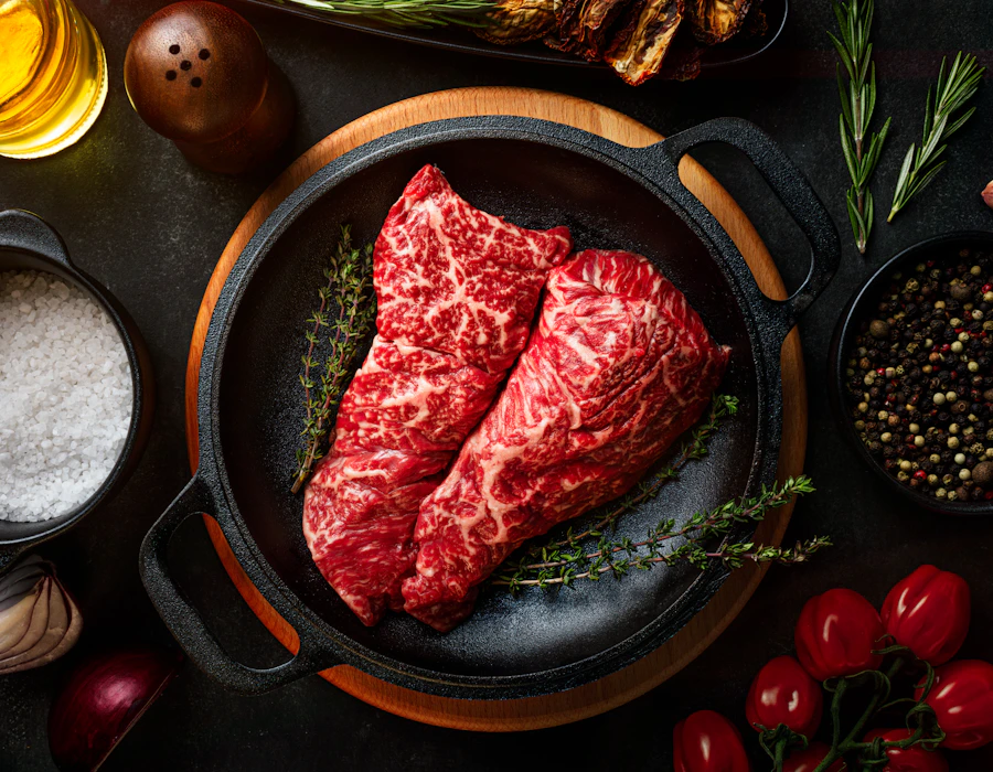 Beautifully plated steak dish
